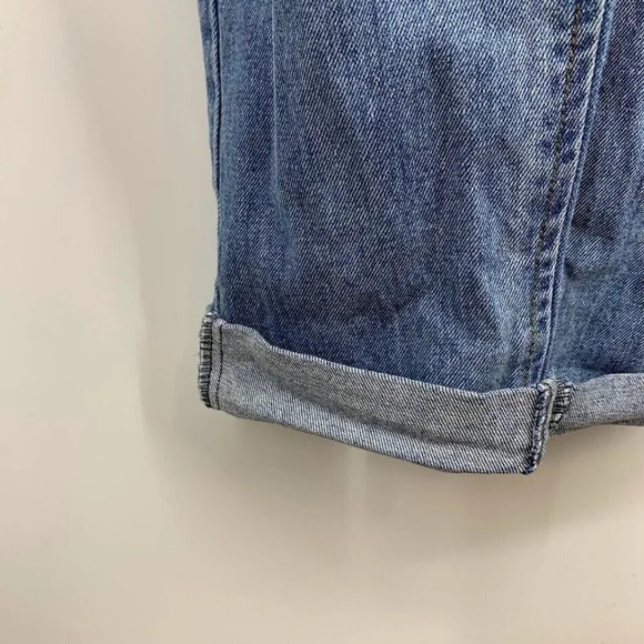 Nature Denim Women's Tapered Distressed Light Denim Overalls Size M NWT - Picture 5 of 14